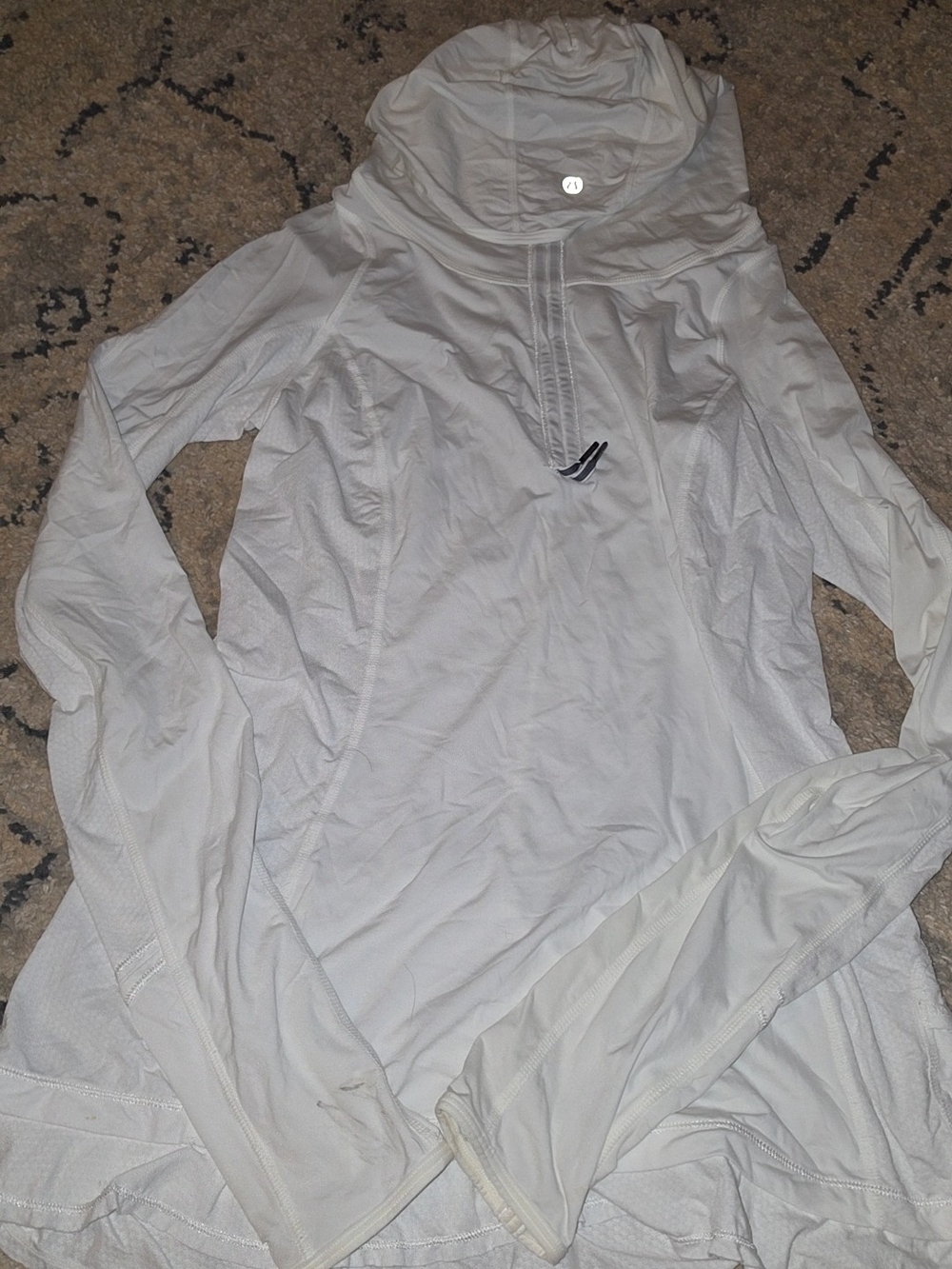 Lightweight Women's Hooded Lululemon Long-Sleeve Top - White